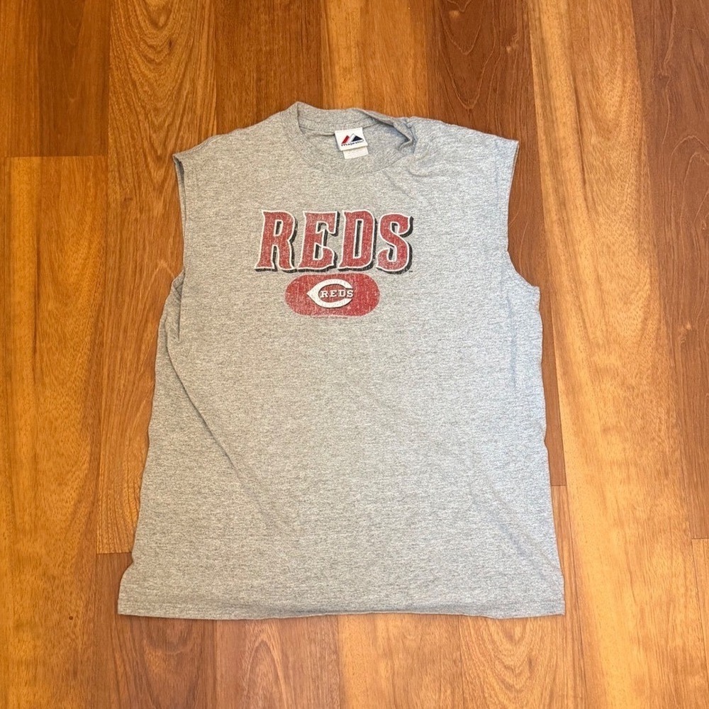 2000s Majestic Cincinnati Reds Sleeveless Muscle Shirt Men's Size Medium